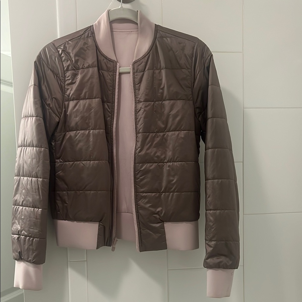 Lululemon Women's Pink Reversible Bomber Jacket size 4